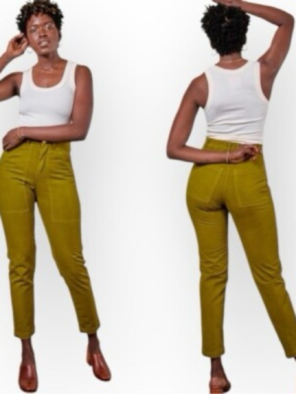 Big Bud Press Pencil Pants — Olive Green — S